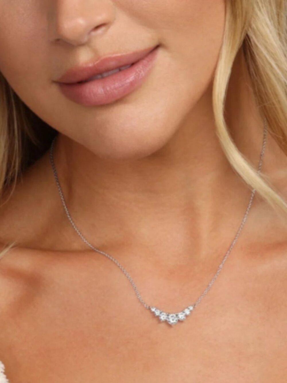 Melinda Maria Not Your Basic Multi Stone Pendant Necklace Silver